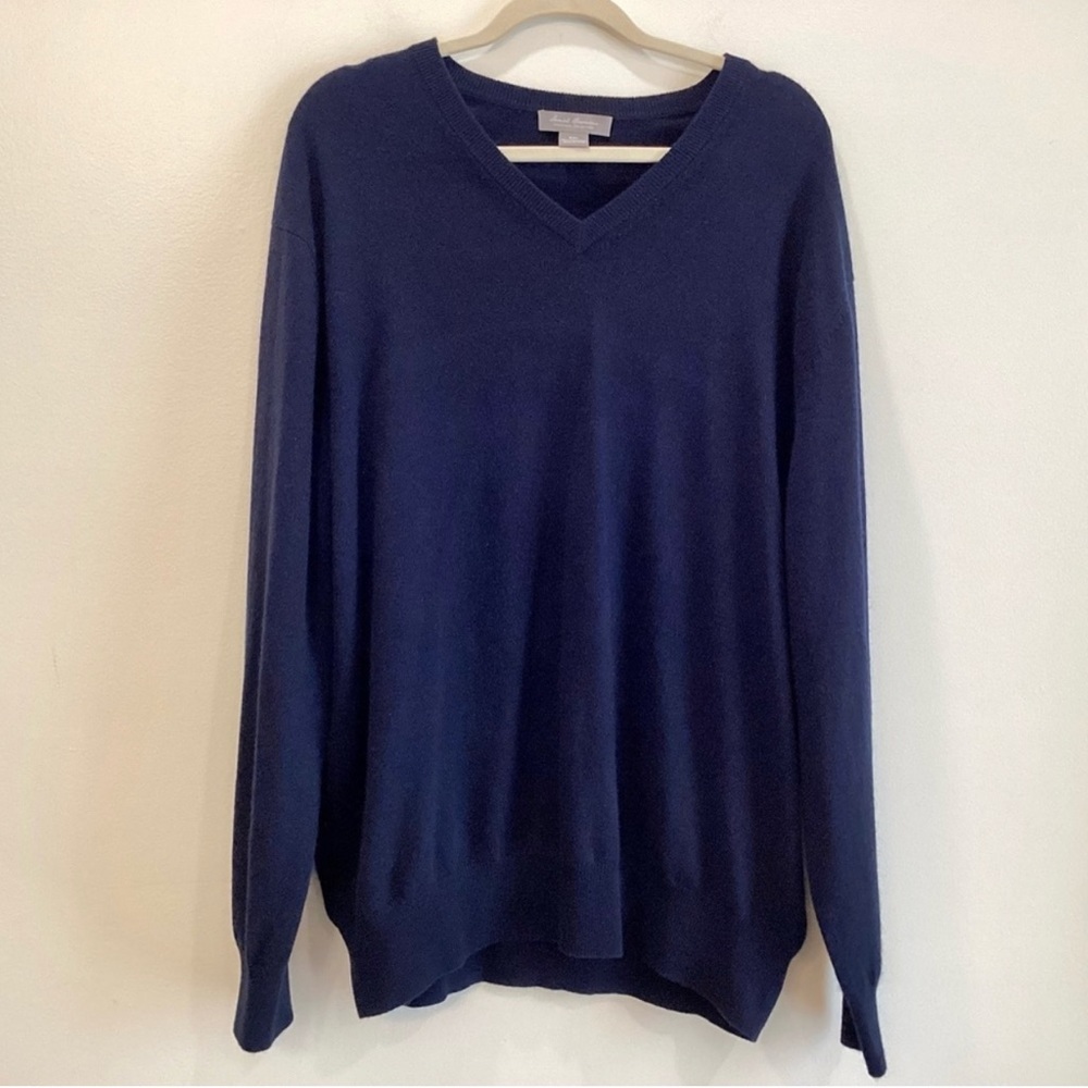 Daniel cremieux signature collection 100% cashmere vneck sweater